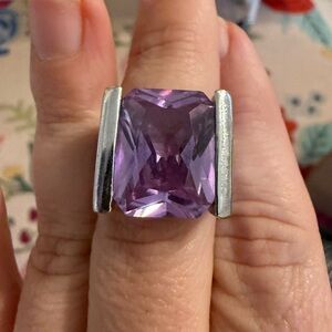 Elegant Purple Gemstone Ring